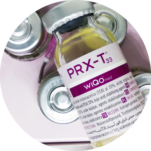 A bottle of prx-t is sitting on top of the counter.